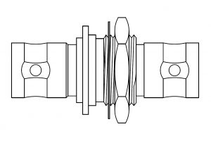 BNC (F/F) Isolated Panel Connector For Digital Video