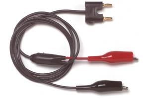 Mini Alligator Clips To Double Miniature Banana Plug, Rg174/U