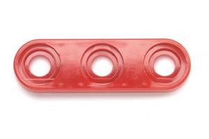 Mounting Base, Triple Miniature Banana Jack