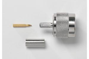 N Type Plug, 50 Ohm, Crimp Type , RG58, 141